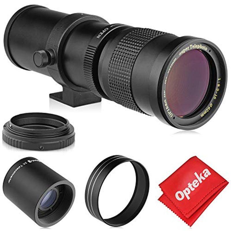 Opteka 420-800mm (2X- 840-1600mm) f/8.3 HD 望遠ズームレンズ