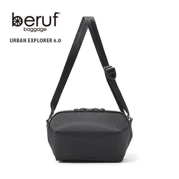 Beruf ベルーフ メッセンジャーバッグ ブラック X-PAC素材 撥水 耐久 防水 軽量 Geared URBAN EXPLORER 6.0 自転車 バイク 通勤 通学 送無（沖縄は+900円） | beruf baggage