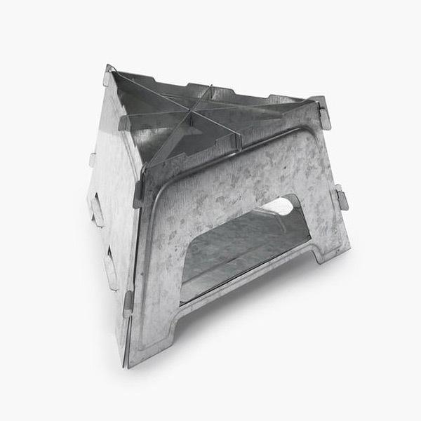 NOBOX ノーボックス フラットストーブ ソロキャンプ アウトドア キャンプストーブ 組み立て簡単 専用ケース付き ダッチオーブンにも対応 ステンレス製 | BAREBONES | 04