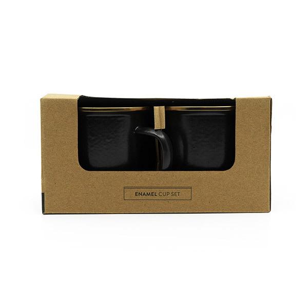 Barebones Living ベアボーンズリビング エナメルカップ 2個セット チャコール  ホウロウ加工 ステンレススチール補強 アンティーク調 | BAREBONES | 05