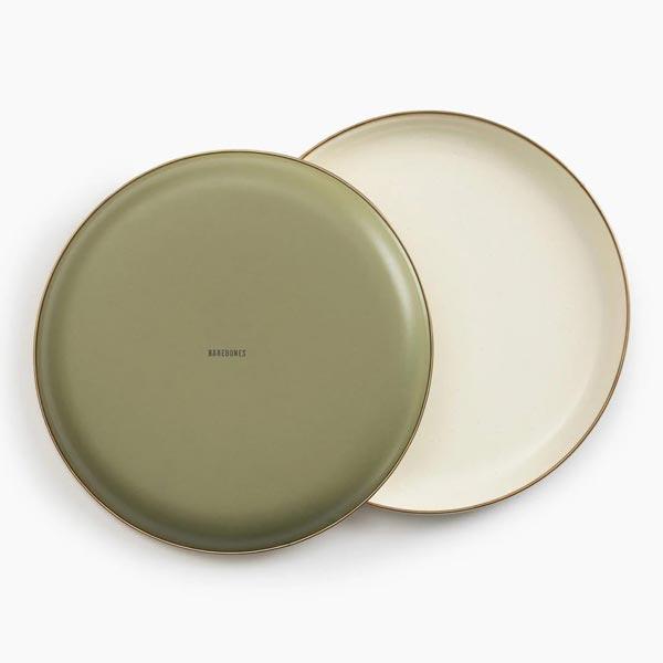 Barebones Living ベアボーンズリビング エナメル2トーンプレート 2個セット アンティーク調 キャンプ おしゃれギア 皿 | BAREBONES | 01