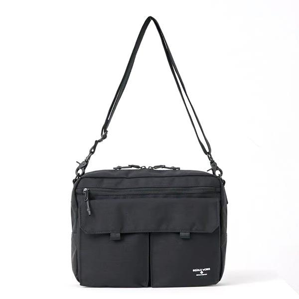 SQUALO WORKS Nylon OX SHOULDER BAG (Black) SW-NY003 (4580624840788