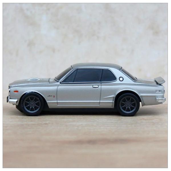 ワイヤレスマウス Bluetooth 電池式 無線マウス 日産 スカイライン Nissan Skyline GT-R (ガンメタ シルバー) ハコスカ 父の日 ギフト バレンタイン |  | 03