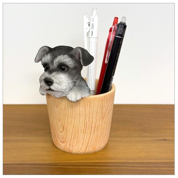 WOOBIA シュナウザー ペン立て H23238 ウービア かわいい ミニチュアシュナウザー 置き物 インテリア シュナ友 ギフト プレゼントに |  | 04