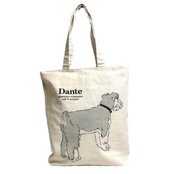 シュナウザー グラフィックトート かわいい ミニチュアシュナウザー