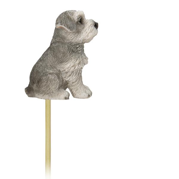 WOOBIA シュナウザーガーデンピック H17158-A-1 ウービア かわいい ミニチュアシュナウザー 植木鉢に プランターに ガーデニング シュナ友 ギフト プレゼントに |  | 03