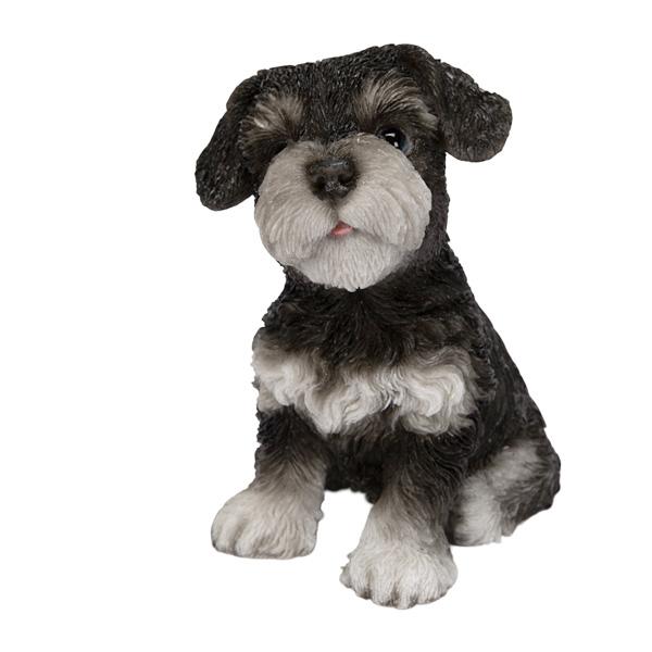 WOOBIA お座りシュナウザー黒白（中） H25170 ウービア かわいい ミニチュアシュナウザー 置き物 インテリア シュナ友 ギフト プレゼントに |  | 01