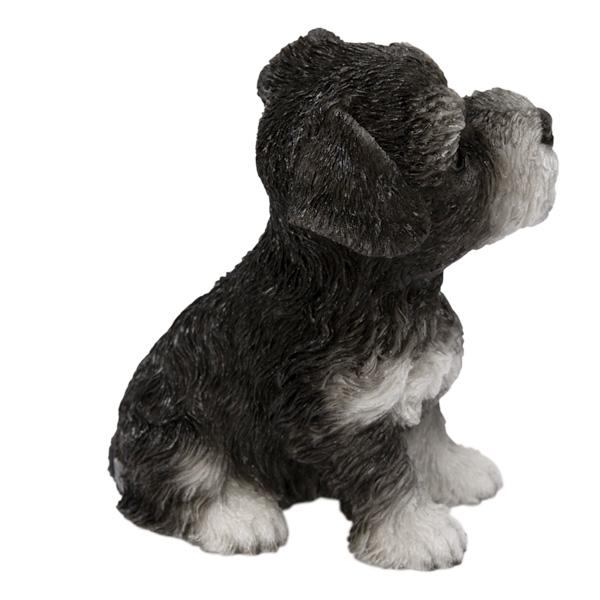 WOOBIA お座りシュナウザー黒白（中） H25170 ウービア かわいい ミニチュアシュナウザー 置き物 インテリア シュナ友 ギフト プレゼントに |  | 03
