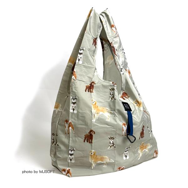 エコバッグM (メニードッグ カーキ) Mサイズ (シュナウザー／トイ・プードル／ゴールデン・リトリーバー／柴犬／チワワ) |  | 01