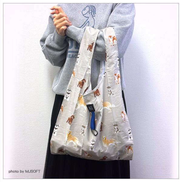 エコバッグM (メニードッグ カーキ) Mサイズ (シュナウザー／トイ・プードル／ゴールデン・リトリーバー／柴犬／チワワ) |  | 02