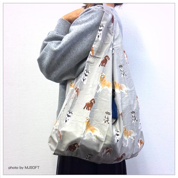 エコバッグM (メニードッグ カーキ) Mサイズ (シュナウザー／トイ・プードル／ゴールデン・リトリーバー／柴犬／チワワ) |  | 03