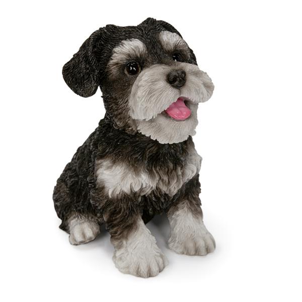WOOBIA お座りにっこり シュナウザー　黒白  ウービア かわいい ミニチュアシュナウザー 置き物 インテリア シュナ友 ギフト プレゼントに |  | 02