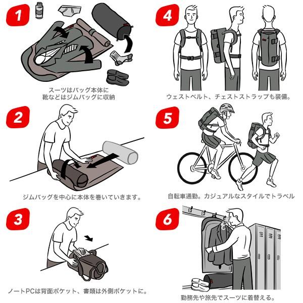 ガーメントバッグ メンズ リュック ヘンティー ウィングマン