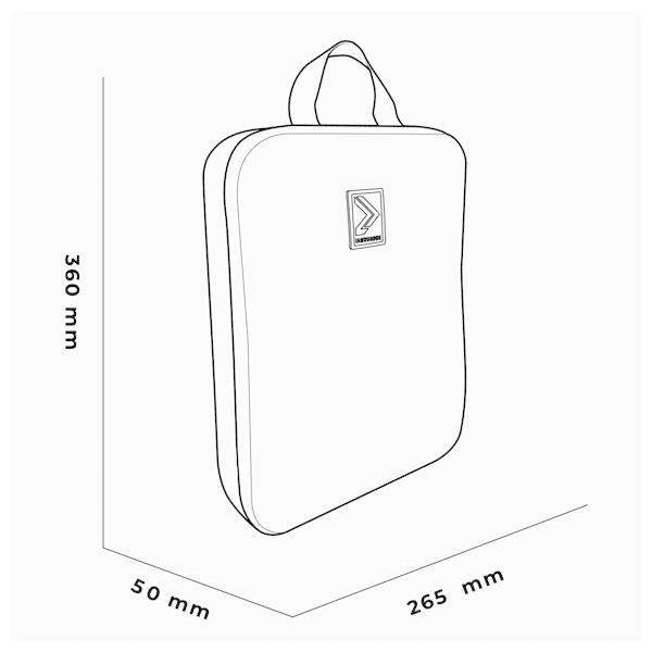 スウェーデン発 ガーメントインナー ラージ アイアムランボックス 通勤 通学 セミハードなEVAシェル IAMRUNBOX Garment Carrier Small A4サイズ |  | 04