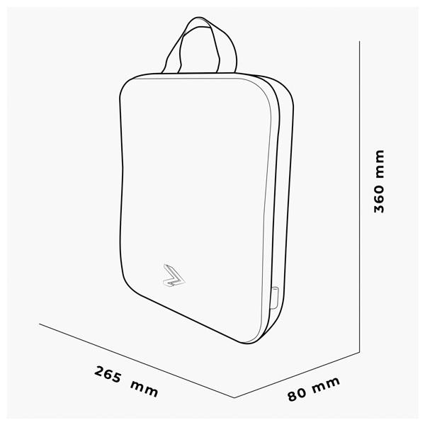 スウェーデン発 ガーメントインナー ラージ アイアムランボックス 通勤 通学 セミハードなEVAシェル IAMRUNBOX Garment Carrier Large A4サイズ |  | 06