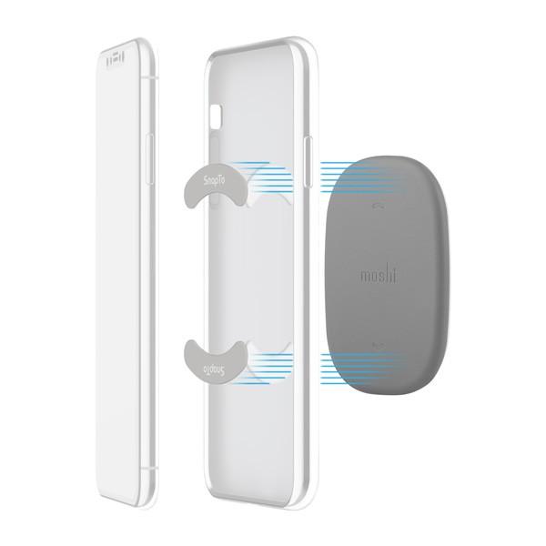 moshi SnapTo Wall Mount Stone Gray ストーングレー  ウォールマウント  ハンズフリー 磁石 mo-sntwl-gy | moshi | 01