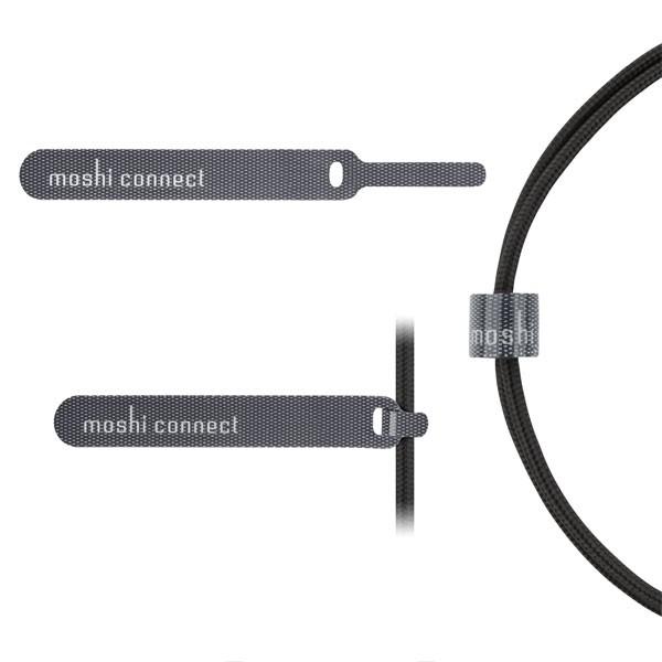 moshi 3-in-1 Universal Charging Cable (Metro Black) USB USB-C Lightning対応 一台三役 充電ケーブル スマートフォン iPhone ドローン Switch | moshi | 02
