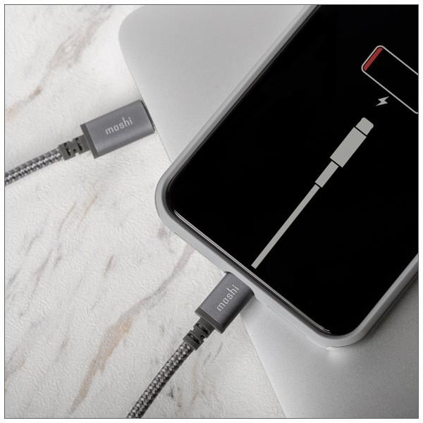 iPhone iPad を MacBook ProやUSB-Cアダプターへ接続できる 高耐久性ケーブル moshi Integra USB-C to Lightning 1.2 m ネコポス対応商品｜mjsoft｜07