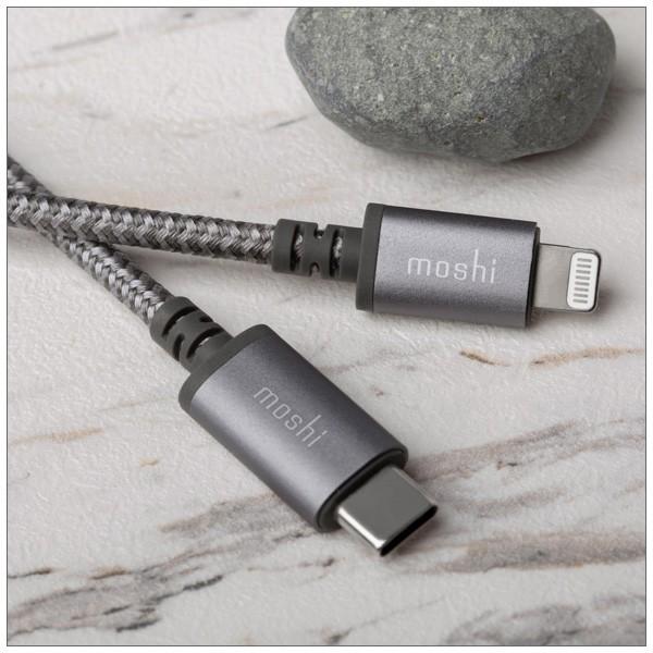 iPhone iPad を MacBook ProやUSB-Cアダプターへ接続できる 高耐久性ケーブル moshi Integra USB-C to Lightning 1.2 m ネコポス対応商品｜mjsoft｜08