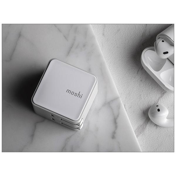 コンパクトUSB-C充電器（ケーブル別売） USB PD 3.0に対応 moshi Qubit USB-C Charger (18W)  軽く、持ち運びにも便利なデザイン | moshi | 04