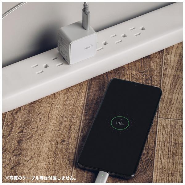 コンパクトUSB-C充電器（ケーブル別売） USB PD 3.0に対応 moshi Qubit USB-C Charger (18W)  軽く、持ち運びにも便利なデザイン | moshi | 05