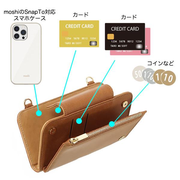 未使用★クロスボディウォレット moshi moshi SnapTo Crossbody Wallet クロスボディウォレット SnapTo