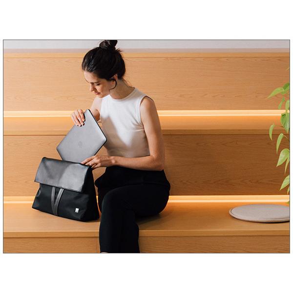 美品 moshi リュック PC対応 ビジネスバッグ3Way ショルダー moshi おしゃれな口折れ 3WAY ショルダー ハンド リュック