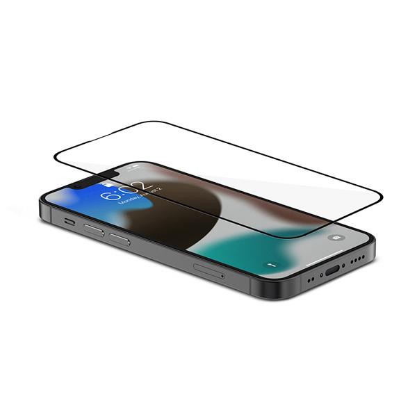高耐久スクリーンプロテクター 衝撃 傷 汚れ防止簡単貼付 iPhone 13 mini対応 moshi AirFoil Pro for iPhone 13 mini Black | moshi | 01