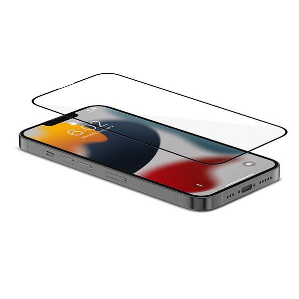 高耐久スクリーンプロテクター 衝撃 傷 汚れ防止簡単貼付 iPhone 13/13 Pro 対応 moshi AirFoil Pro for iPhone 13/13 Pro Black | moshi | 01