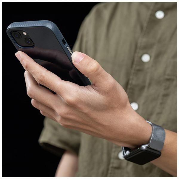 iPhone 13 mini用 ケース 超薄型 落下保護 モシ アイグレイズ moshi iGlaze for iPhone 13 mini対応 ミリタリーグレード Slate Blue mo-igipus-bl SnapTo対応 | moshi | 03