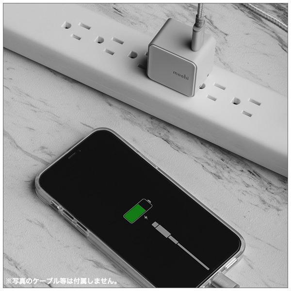 コンパクトUSB-C充電器（ケーブル別売） USB PD 3.0に対応 moshi Qubit USB-C Charger (20W)  軽く、持ち運びにも便利なデザイン | moshi | 05