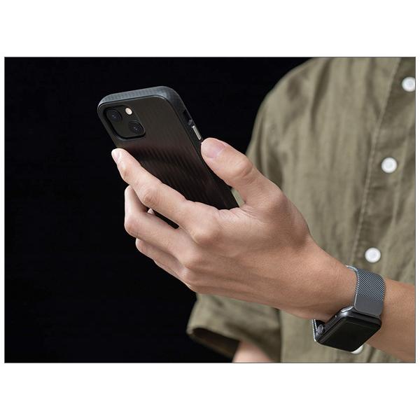 iPhone 13用 Mirage Black ワイヤレス充電対応 モシ moshi Arx Mirage Black (MagSafe) for iPhone 13 ブラック 米軍MIL規格 耐衝撃 | moshi | 02