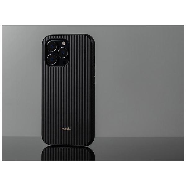 iPhone 13 Pro Max用 Mirage Black ワイヤレス充電対応 モシ moshi Arx Mirage Black (MagSafe) for iPhone 13 Pro Max ブラック 米軍MIL規格 耐衝撃 | moshi | 02