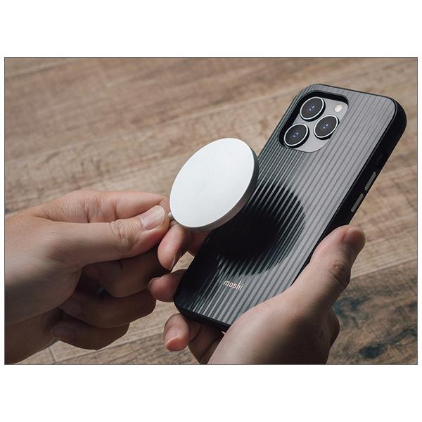 iPhone 13 Pro Max用 Mirage Black ワイヤレス充電対応 モシ moshi Arx Mirage Black (MagSafe) for iPhone 13 Pro Max ブラック 米軍MIL規格 耐衝撃 | moshi | 05