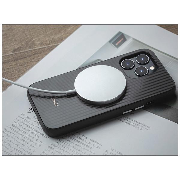 iPhone 13 Pro Max用 Mirage Black ワイヤレス充電対応 モシ moshi Arx Mirage Black (MagSafe) for iPhone 13 Pro Max ブラック 米軍MIL規格 耐衝撃 | moshi | 06