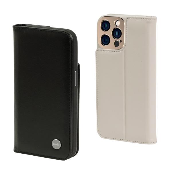moshi ウォレットケース 着脱可能 高機能手帳型ケース マグネット式 米