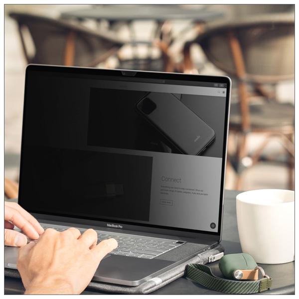 MacBook Pro 16インチ 2021対応 液晶保護フィルム プライバシー保護 スクリーンプロテックター moshi Umbra for MacBook Pro 16 2021 傷 指紋 気泡防止 簡単 | moshi | 03