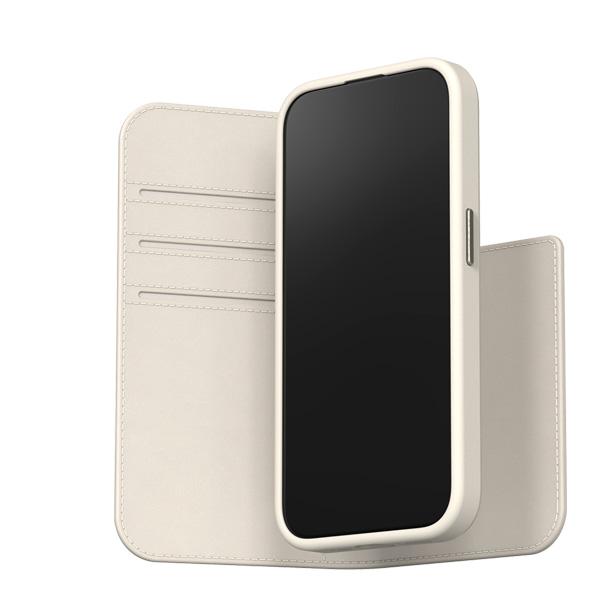 moshi iPhone 15 Pro用 ウォレットケース 手帳型 着脱可能 マグネット