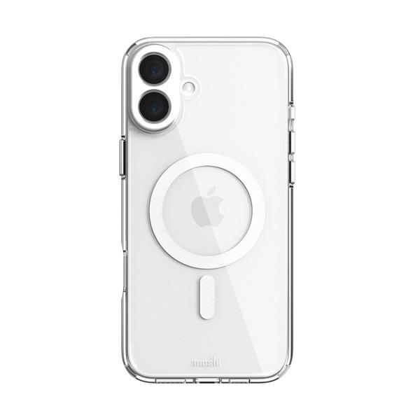 iPhone 16 Plus 用ハイブリッドクリアケース moshi iGlaze [99MO241012] for iPhone 16 Plus (Luna Silver) MagSafe対応 | moshi | 01