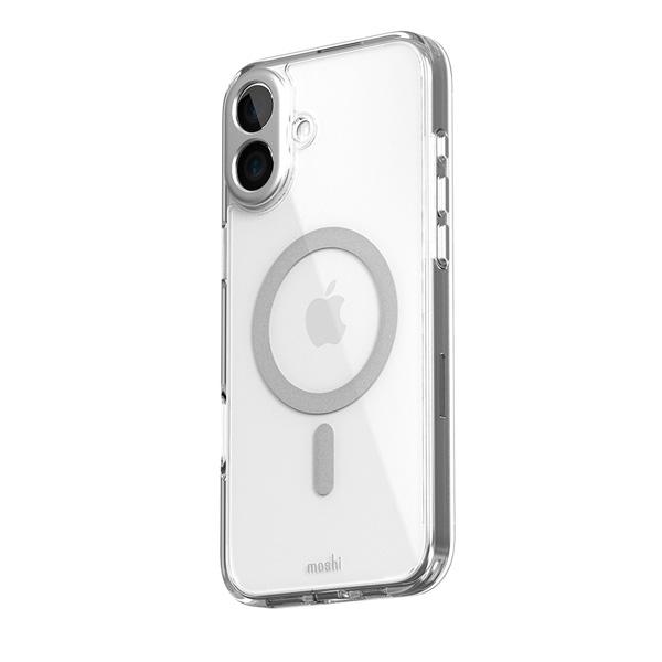 iPhone 16 Plus 用ハイブリッドクリアケース moshi iGlaze [99MO241012] for iPhone 16 Plus (Luna Silver) MagSafe対応 | moshi | 02