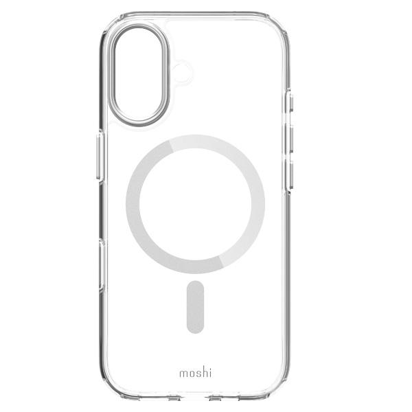 iPhone 17 用ハイブリッドクリアケース moshi iGlaze for iPhone 17 (Luna Silver) MagSafe対応 [99M2251021] | moshi | 01