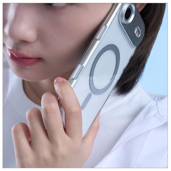 iPhone Air 用ハイブリッドクリアケース moshi iGlaze for iPhone Air (Luna Silver) MagSafe対応 [99M2251022] | moshi | 02