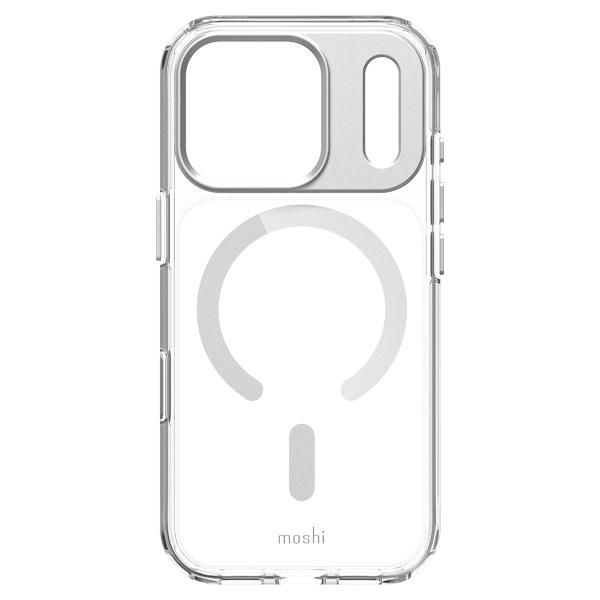 iPhone 17 Pro用ハイブリッドクリアケース moshi iGlaze for iPhone 17 Pro (Luna Silver) MagSafe対応 [99M2251023] | moshi | 01