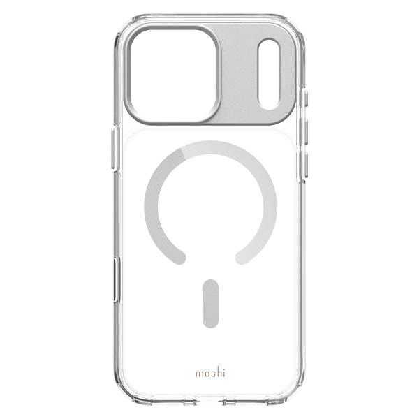 iPhone 17 Pro Max用ハイブリッドクリアケース moshi iGlaze for iPhone 17 Pro Max (Luna Silver) MagSafe対応 [99M2251024] | moshi | 01