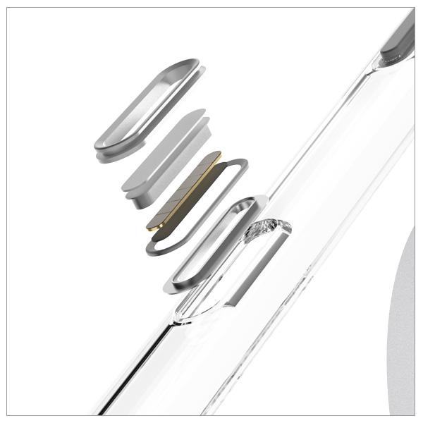 iPhone 17 Pro Max用ハイブリッドクリアケース moshi iGlaze for iPhone 17 Pro Max (Luna Silver) MagSafe対応 [99M2251024] | moshi | 03