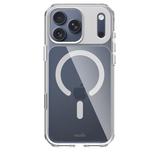 iPhone 17 Pro Max用ハイブリッドクリアケース moshi iGlaze for iPhone 17 Pro Max (Luna Silver) MagSafe対応 [99M2251024] | moshi | 05