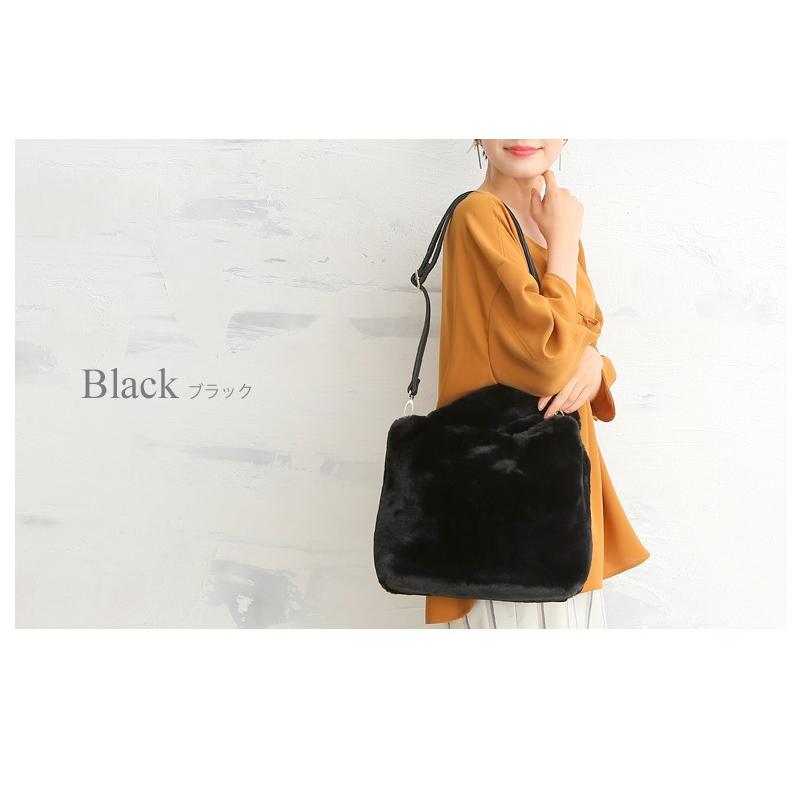 トートバッグ レディース 2way ショルダーバッグ ふわふわ