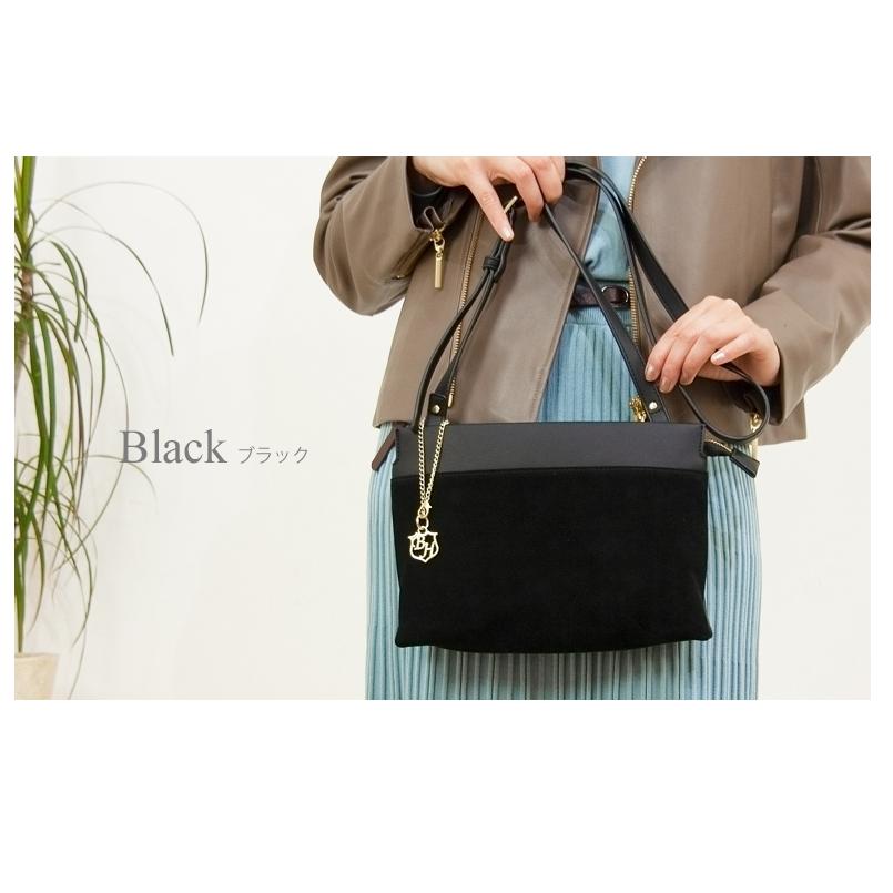 BASE ベース 公式 ショルダーバッグ シンプル 本革 ハラコ レザー 