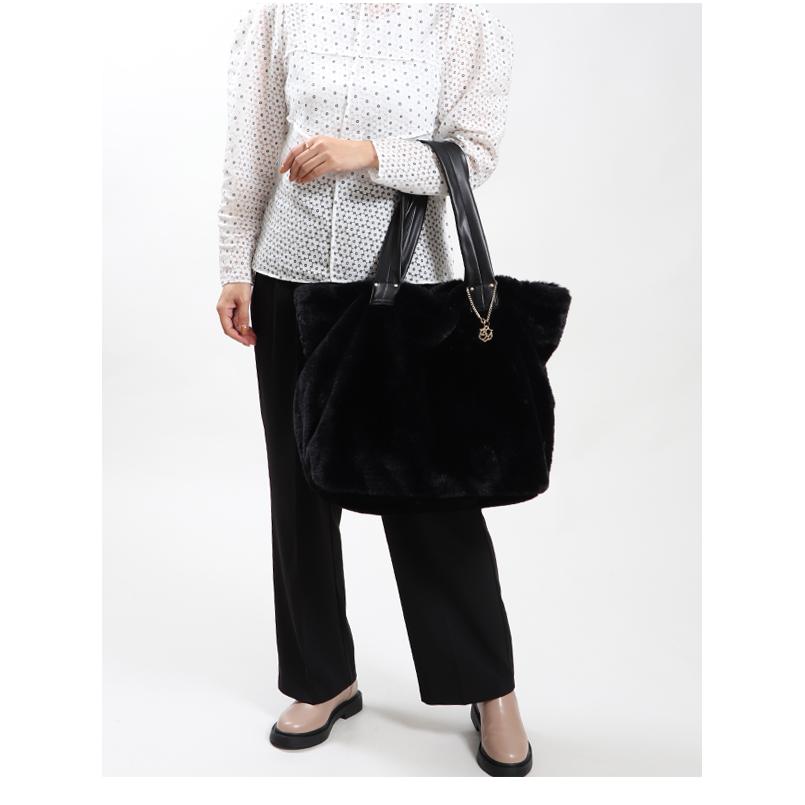 ファー ふわふわ トートバッグ トート レディース 大きめ BAG A4 ファー ふわふわ トートバッグ トート レディース 大きめ BAG A4