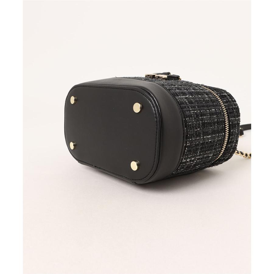 Bibiy　ELISEバニティバッグ　ネイビー　ツイード Bibiy ELISEバニティバッグ ネイビー ツイード